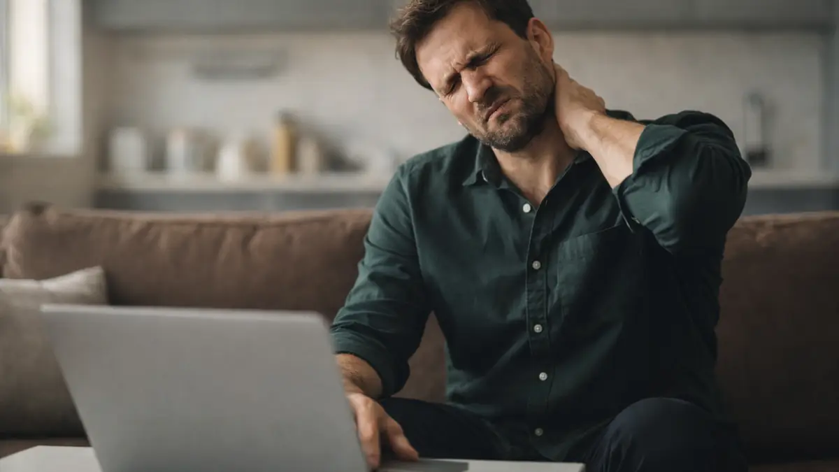 Neck and shoulder tension from anxiety